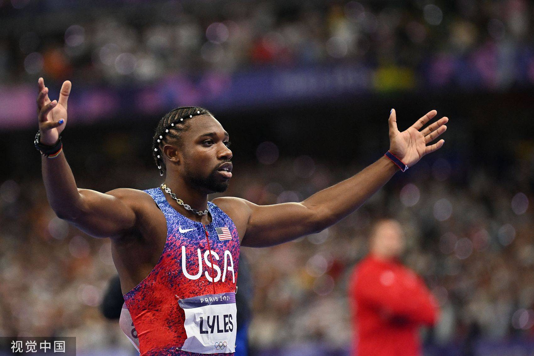 田径男子百米：美国选手夺冠